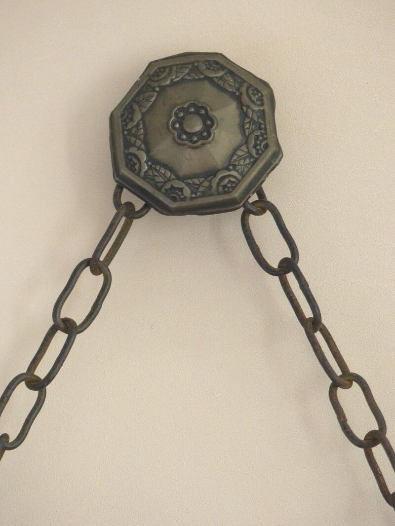 Mirror art deco wrought iron 75x87cm