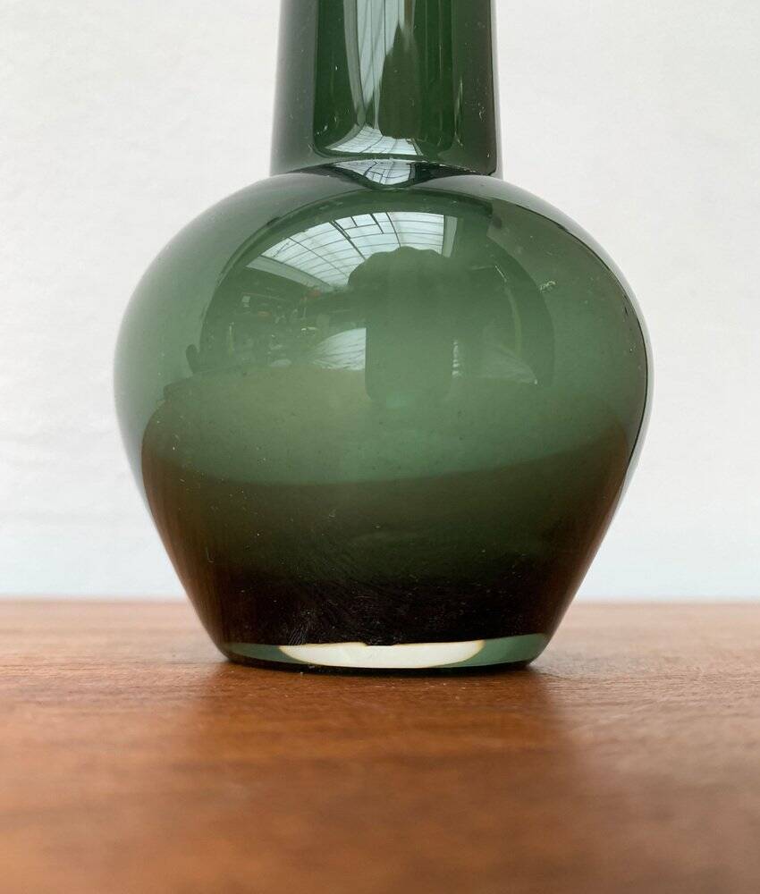 Mid-century German minimalist glass vase by Gral, 1960s.