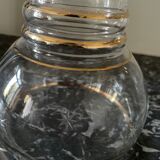 Golden glass carafons