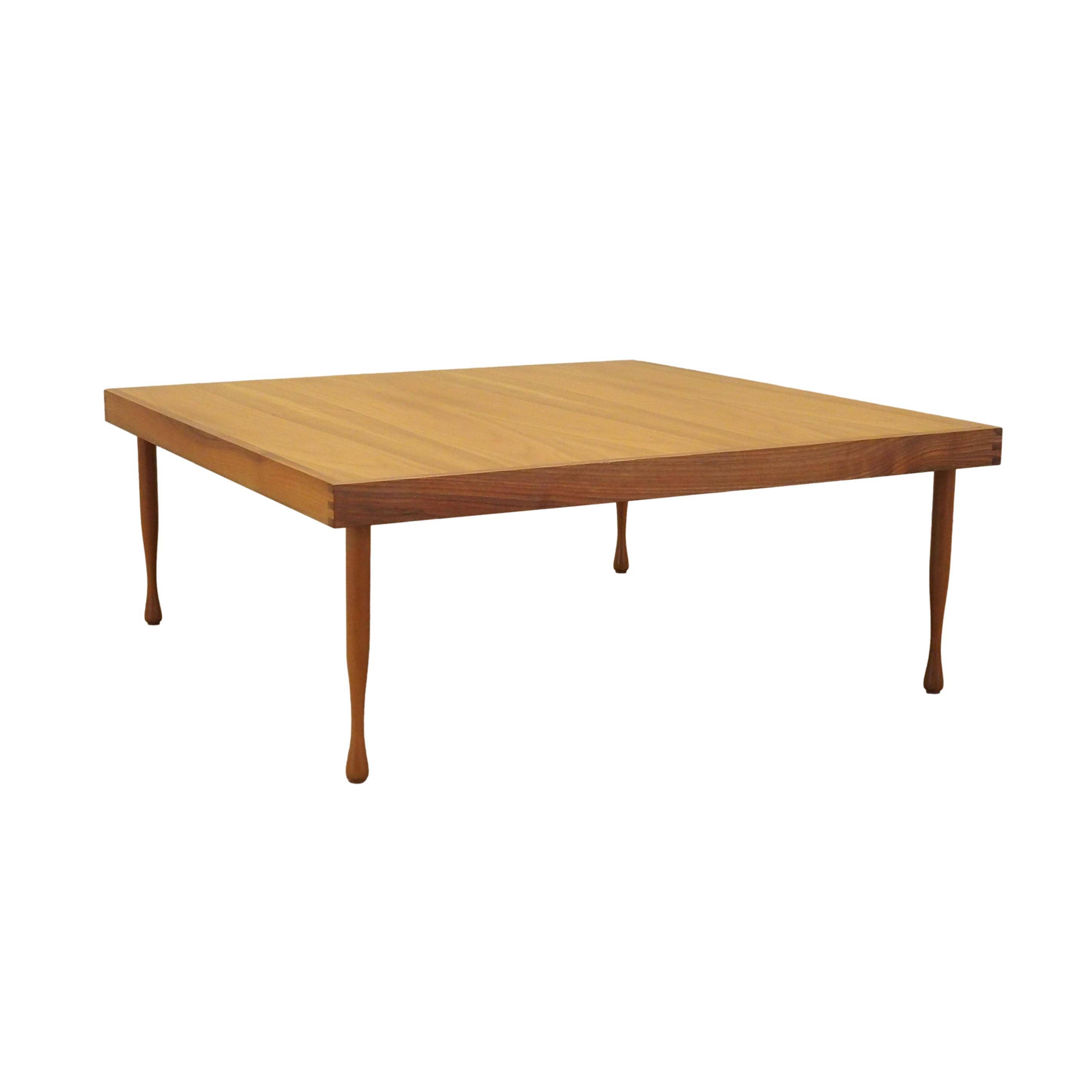Mahogany coffee table, Italian design, 1970s, production: Italy