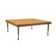Table basse en acajou, design italien, années 1970, production : Italie