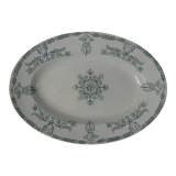 Oval dish iron earth compiegne