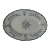 Oval dish iron earth compiegne