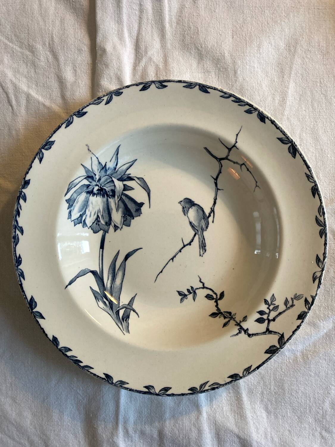6 Spring Oxford ironstone soup plates