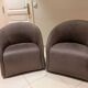Reclining armchairs in alcantara