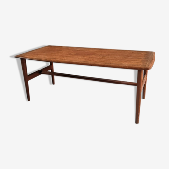 Table basse scandinave en teck vers 1960