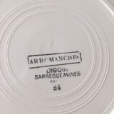 6 plates flat sarreguemines digoin - model arromanches