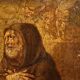 Antique Italian painting Saint Francis of Paola from the 17th century