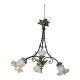Ancien lustre en bronze 4 lumières