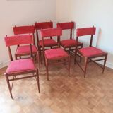 Six vintage scandinavian chairs from the 60s