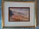 Old pastel painting decorated with a Breton port in autumn signed Antoine Dugois