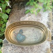 Large brass lion planter Art Nouveau