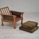 1970s, Danish design, club chair, original very good condition, furniture wool fabric.