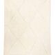 Berber carpet beni urain ecru with diamonds in relief 157 x 115 cm