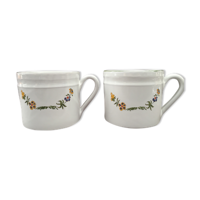 Deux cache-pots en ceramique