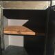 Renovated kitchen furniture and revisited in 50s metal