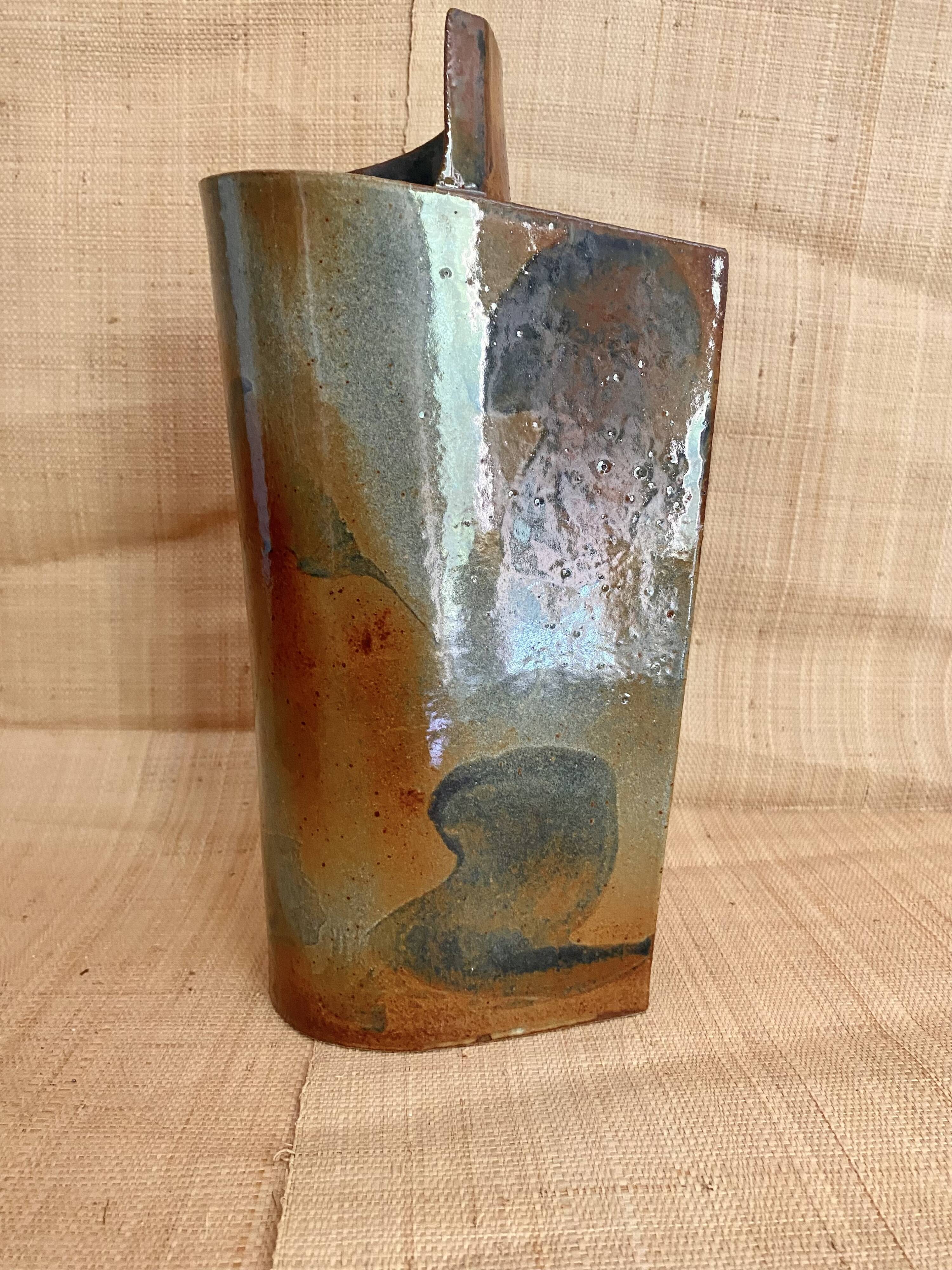 Free-form ceramic vase from the 1970s.