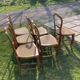 6 chaises Louis Philippe cannées