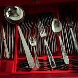 Complete 124-piece 2-drawer cutlery set Ascinox
