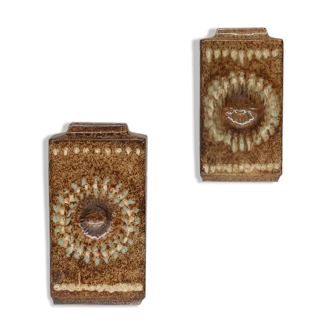 Pair of Mid-Century 'Zsolnay' Ceramic Urns or Vases