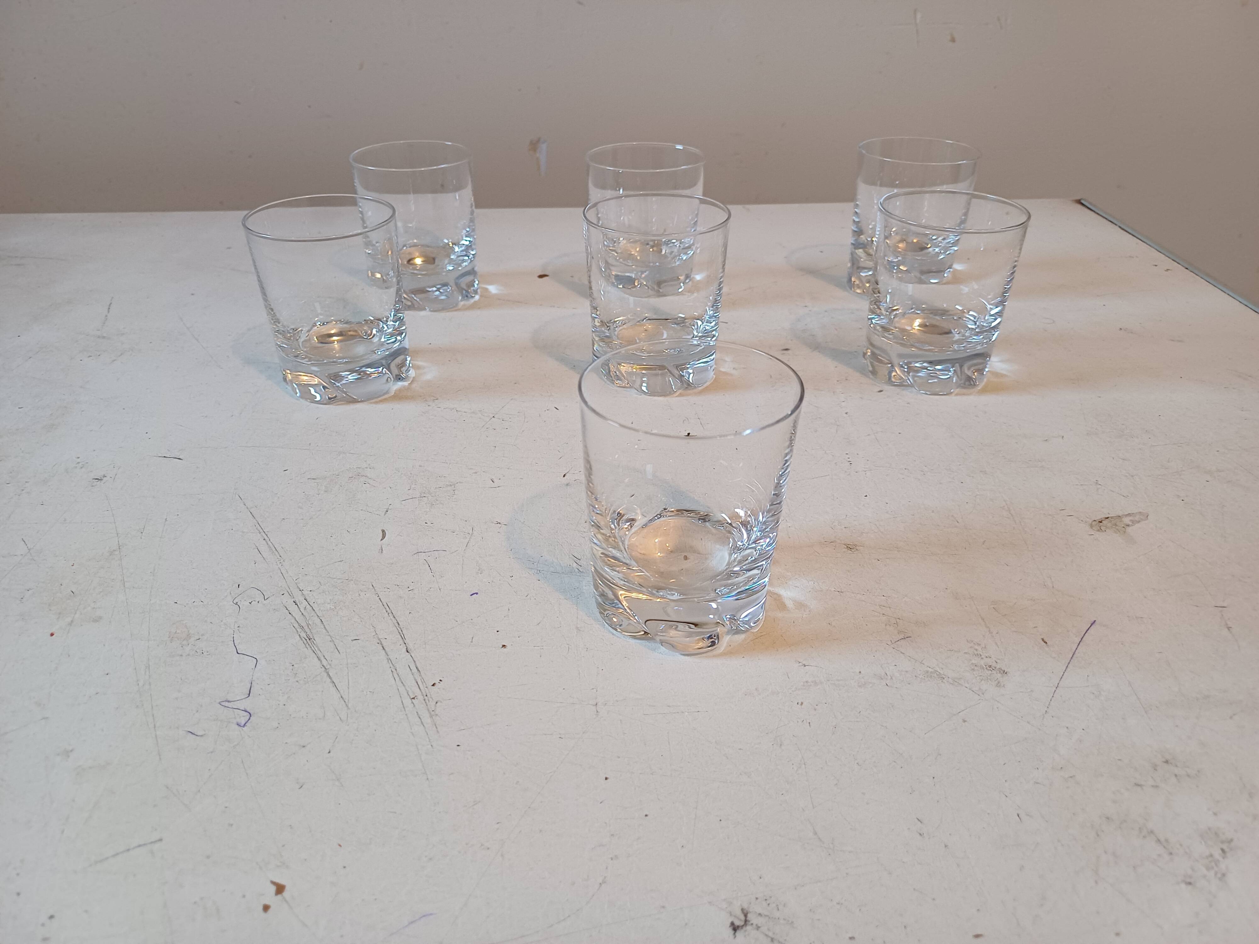 7 Digestif Glasses "Daum"