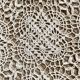 Bed throw crochet tablecloth 220x220