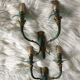 Appliques laiton et verre