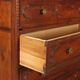 Antique baroque walnut chest of drawers with 4 drawers, 17th century.