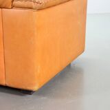 Striking De Sede DS101 Cognac Leather Lounge Chair DS17. Switzerland, 1970s