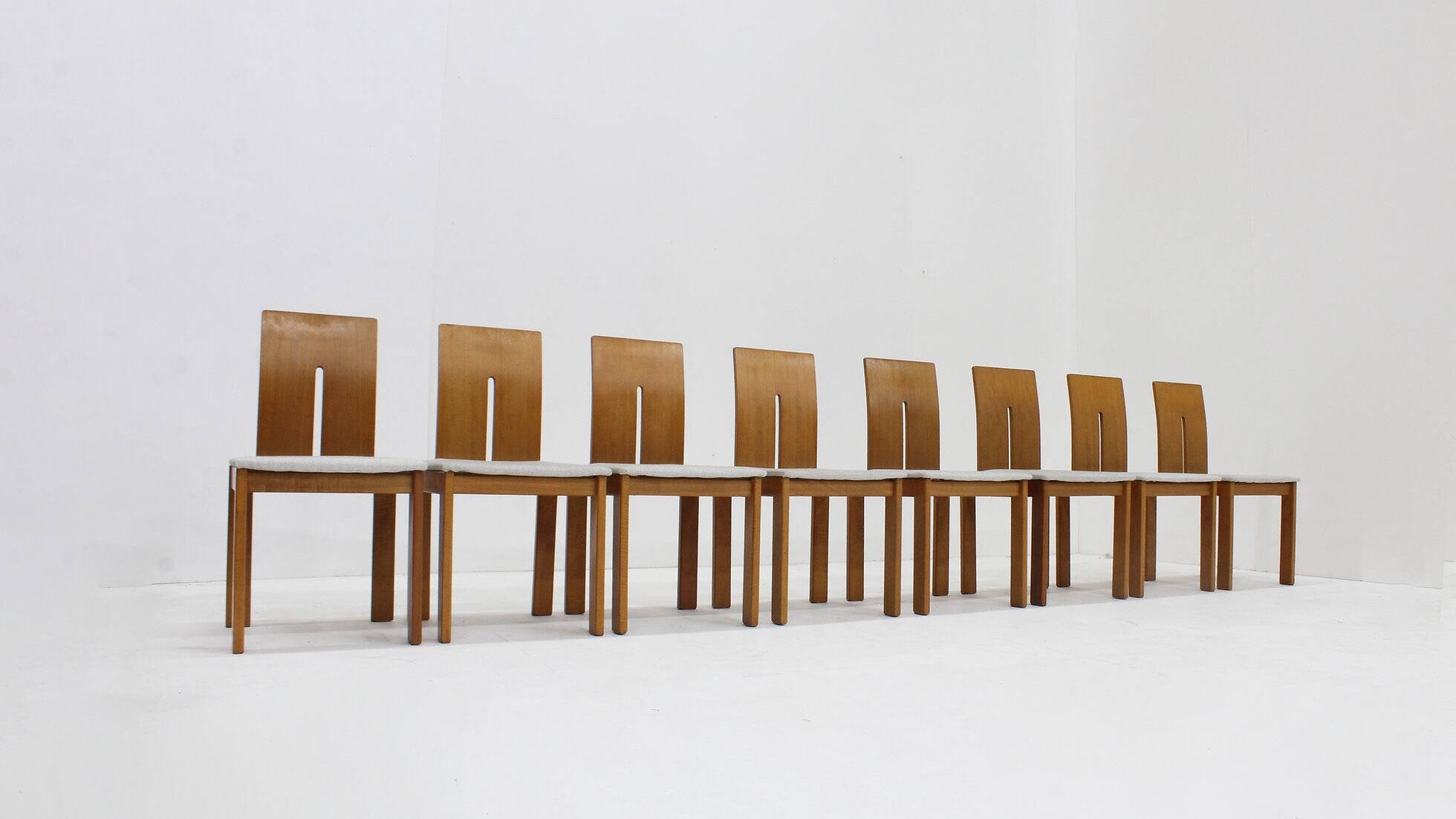 Vintage Italian dining room chairs set of 8