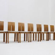 Vintage Italian dining room chairs set of 8