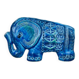 Elephant Aldo Londi for Bitossi, Rimini Blue