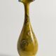 Chinoiserie Ochre Yellow Dragon Vase by Lambeth Doulton Faience, England 1880s