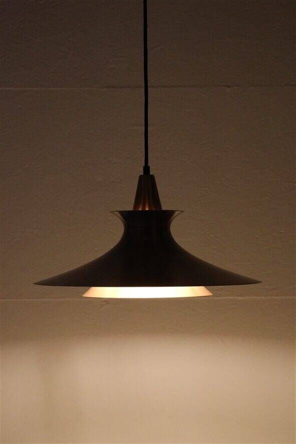 Mid-century pendant lamp / copper / aluminium / Danish modern design / 1960s / 1970s