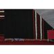 1970s Turkish Hand-Knotted Wool Cotton Black Kilim Runner Rug 118x238