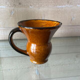 Glazed ceramic pitcher