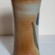 Vintage enameled stoneware potter's diabolo vase
