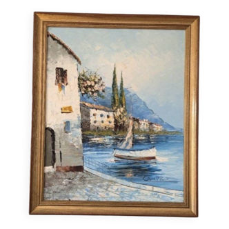 Oil on canvas by the Italian artist CAMPRIO