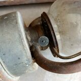 Old iron kerosene lamp