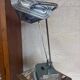 Vintage desk lamp – Art Deco style in chrome and green