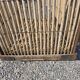 Ancient bakery cart made of rattan.