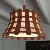 Rattan and wood suspension