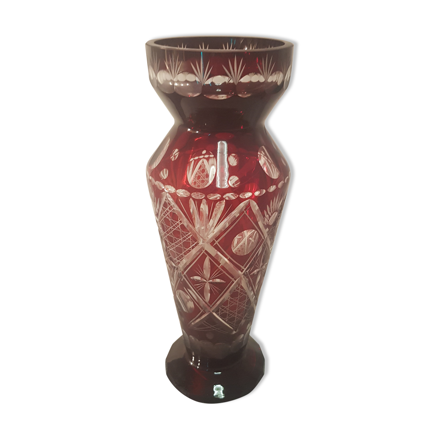 Vase en cristal de Bohème