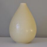 Set of two Nils Thorsson Yellow Faience Marselis Vase Aluminia Royal Copenhagen