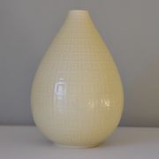 Set of two Nils Thorsson Yellow Faience Marselis Vase Aluminia Royal Copenhagen