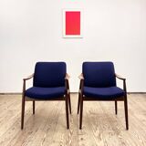 Two Mid-Century Modern Teak Armchairs by Hartmut Lohmeyer for Wilkhahn, 1950s