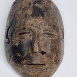 Antique carved wooden tribal mask, early-mid 20th century