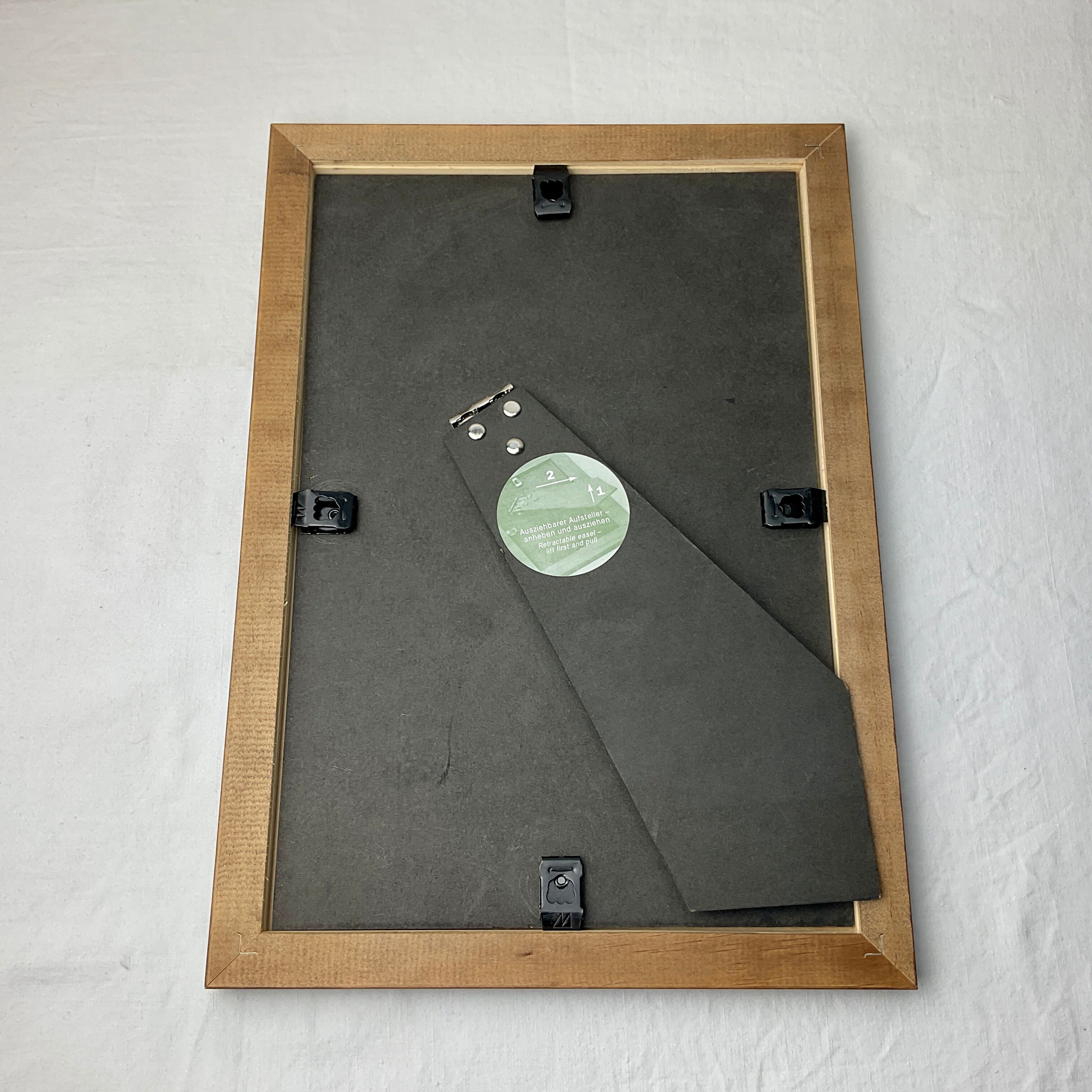 Dark wood frame