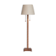 Turned Wooden Mid-Century French Floor Lamp