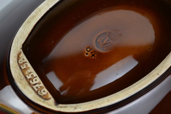 Coupe à fruits et vide poche en céramique Verceram, Montreuil 1950s